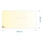 Vitre réfractaire Vitrocéramique 463x240 mm 017515 Godin