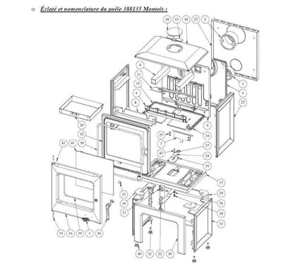 388135 Montois Godin Documentation Poêle à bois Montois 388135 Godin 0,00 €