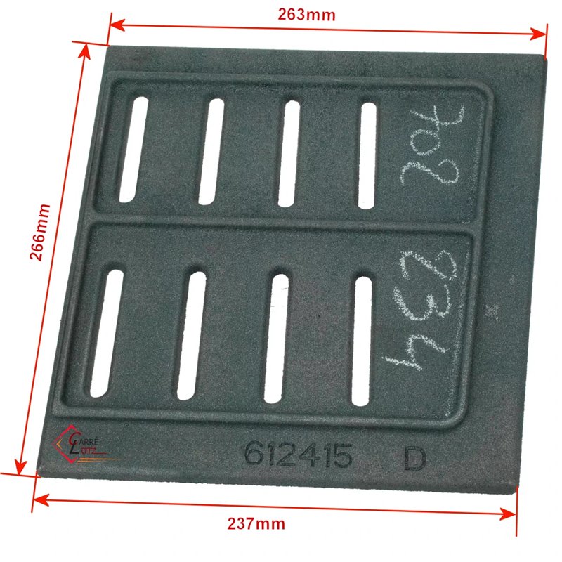 Grille foyère de foyer droite ou gauche F612415B Deville