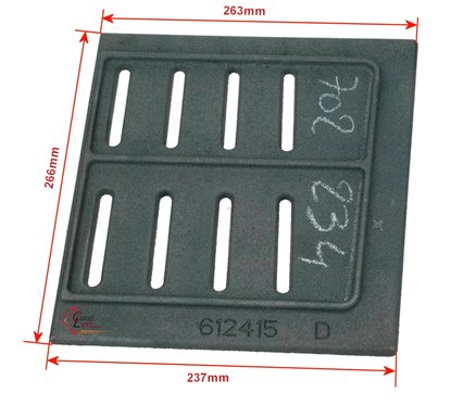 Grille foyère de foyer droite ou gauche F612415B Deville