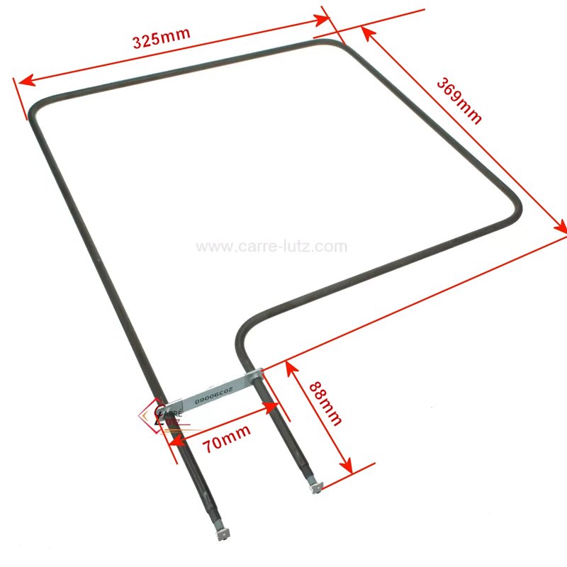 140063361012 - Résistance de sole 1000W de four A Martin Electrolux 