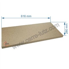 70529031  Plaque vermiculite 616x280x25 de poêle Barbas  76,40 €