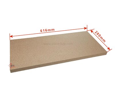 70529031  Plaque vermiculite 616x280x25 de poêle Barbas  76,40 €