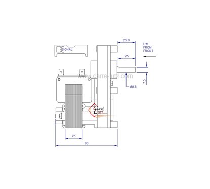 231540  Motoréducteur de vis sans fin 2 tour/minute Avec encodeur de poele à pellet 160,10 €