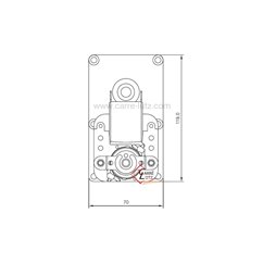 Motoréducteur de vis sans fin 1 tour/minute Avec encodeur de poele à pellet