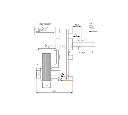 231542  Motoréducteur de vis sans fin 1 tour/minute Avec encodeur de poele à pellet 146,40 €
