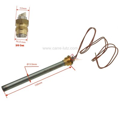 703915 Résistance 270W 9,9 mm longueur 130 mm de poêle à pellet 30,80 €