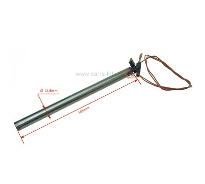 703982  Résistance 400W 12,5 mm longueur 185 mm de poêle à pellet Nordica Extraflame 44,90 €