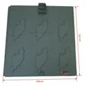20160325801 - Plaque arrière pour insert Godin 3257 3258 3273 Lavadin 630104
