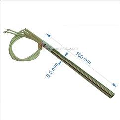 703953  Résistance 300W 9,5 mm longueur 160 mm de poêle à pellet 38,40 €