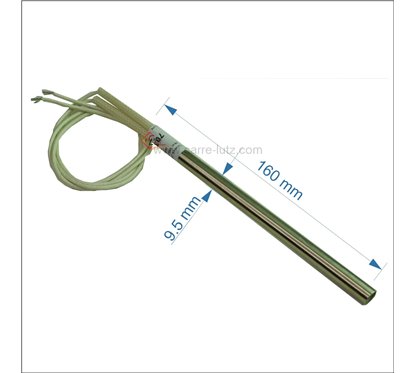 703953 Résistance 300W 9,5 mm longueur 160 mm de poêle à pellet 38,40 €