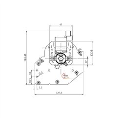 Ventilateur tangentiel trial 8A130B-001 - 8FA666-D2 moteur à droite 1 vitesse 64 W