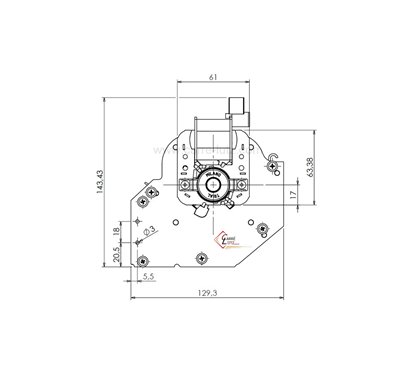 Ventilateur tangentiel trial 8A130B-001 - 8FA666-D2 moteur à droite 1 vitesse 64 W