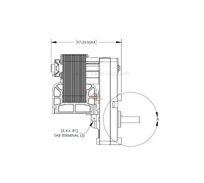 231554  Motoréducteur de vis sans fin 5,6 tour/minute Merkle Korff S11048 de poele à pellet 108,30 €
