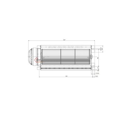 231076  Ventilateur tangentiel trial 8AR28C-004 moteur à gauche 1 vitesse 44 W 165,60 €