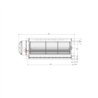 231076  Ventilateur tangentiel trial 8AR28C-004 moteur à gauche 1 vitesse 44 W 165,60 €