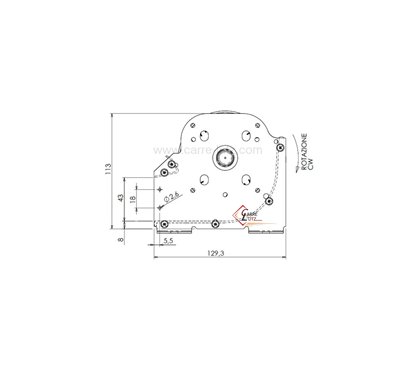 231076  Ventilateur tangentiel trial 8AR28C-004 moteur à gauche 1 vitesse 44 W 165,60 €