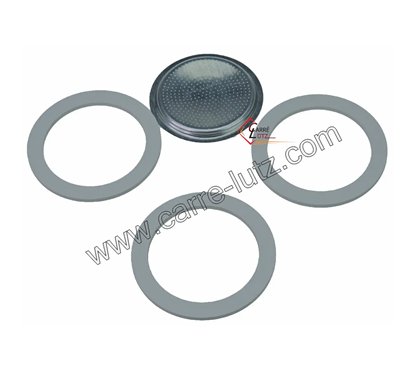 853020  Filtre + 3 joints pour Cafetière Moka 3 Tasses 7,20 €