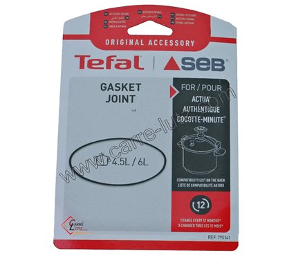 SEB0141  Joint d'autocuiseur alu et inox 4,5 / 6 litres Seb  17,60 €