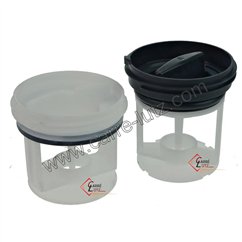 216194  484000000966 - Kit Bouchon de pompe de vidange de lave linge Whirlpool Laden Ignis Radiola Bauknecht 21,80 €