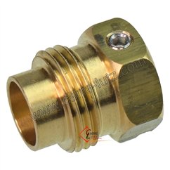 543111  Raccord 3/8 gaz avec vis de fixation pour bougie de pôele à granulés 7,40 €