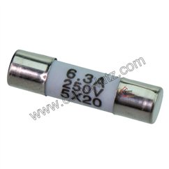 742012  Fusible 5x20 mm 6,3 Ampère 0,55 €