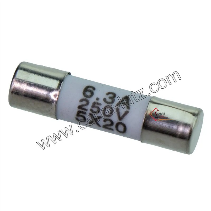 742012  Fusible 5x20 mm 6,3 Ampère 0,55 €