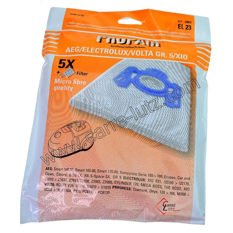 802320  Sacs d'aspirateur par 5 AEG Vampyrino 6,90 €