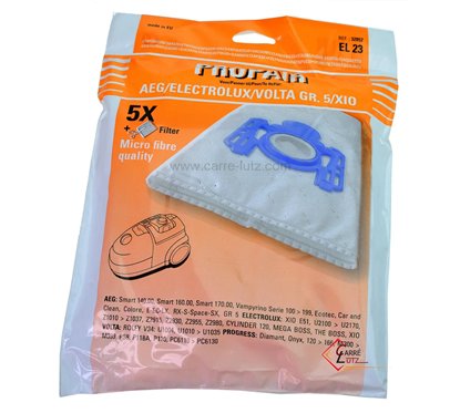 802320  Sacs d'aspirateur par 5 AEG Vampyrino 6,90 €