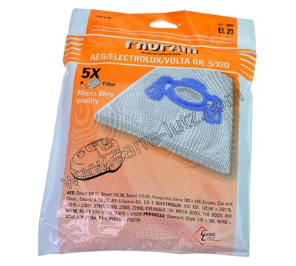 802320  Sacs d'aspirateur par 5 AEG Vampyrino 6,90 €