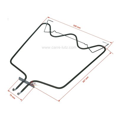 20390016  481010551720 - Résistance de sole 1150W 230V de four Whirlpool 9,20 €