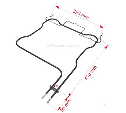 20390051  C00526531 - Résistance de sole 1000W de four Ariston Indesit 17,90 €