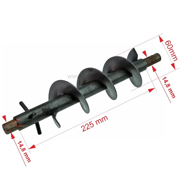 70430012  Vis sans fin 276,5 mm pour poele a granulé Clam 60,00 €