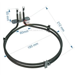 203183  C00138834 - Résistance circulaire 1600W de four à chaleur tournante Ariston Indesit Scholtes﻿ 13,20 €