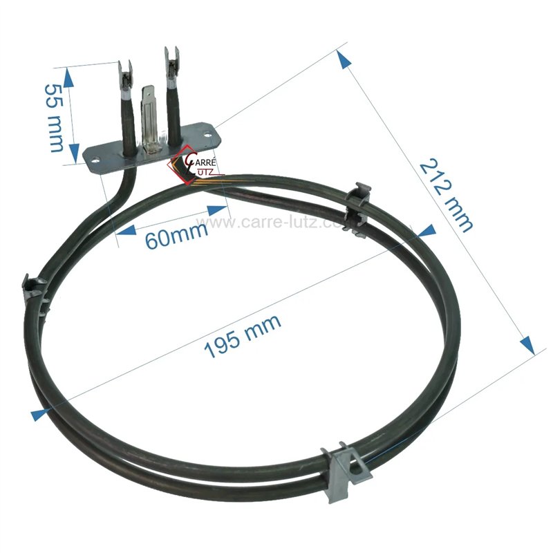 203183 C00138834 - Résistance circulaire 1600W de four à chaleur tournante Ariston Indesit Scholtes 13,20 € 203183 C00138834 - Résistance circulaire 1600W de four à chaleur tournante Ariston Indesit Scholtes 13,20 €