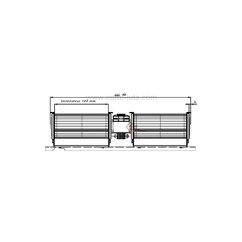 Ventilateur tangentiel moteur central