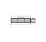 231041  Ventilateur tangentiel 300 mm moteur à droite 1 vitesse 67,20 €