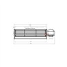 231041  Ventilateur tangentiel 300 mm moteur à droite 1 vitesse 51,00 €