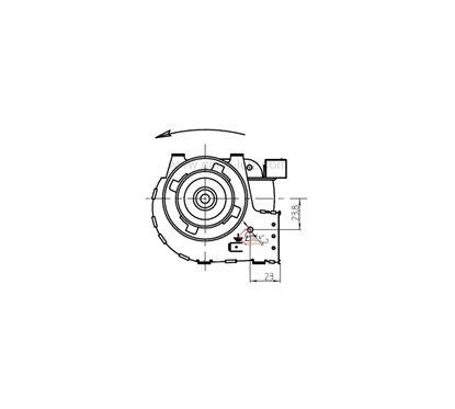 231041  Ventilateur tangentiel 300 mm moteur à droite 1 vitesse 51,00 €