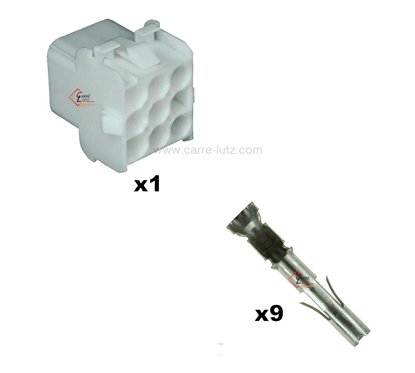 234029  Connecteur Mate n lok Femelle 9 Voies avec borne Femelle 3,20 €