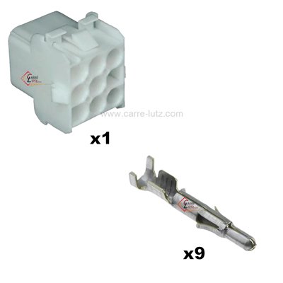 234030  Connecteur Mate n lok Femelle 9 Voies avec borne Mâle 3,80 €