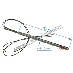 703920  Résistance 320W 10 mm longueur 180 mm de poêle à pellet 31,86 €