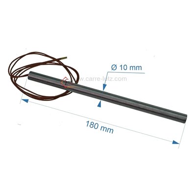 703920  Résistance 320W 10 mm longueur 180 mm de poêle à pellet 39,87 €