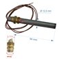 Résistance 250W 12,5 mm longueur 94 mm de poêle à pellet Ravelli
