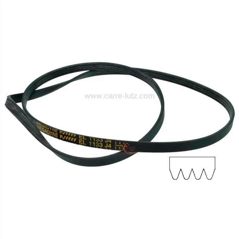 726158  1133 J4 MAEL - Courroie plate de lave linge 8,30 €