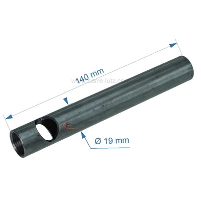703971  Tube convoyeur porte résistance 140mm diamètre 19 mm de poêle à pellet 15,80 €
