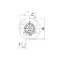 Ventilateur extracteur de fumée EBM R2E180-AU01-19 de poele a pellet 