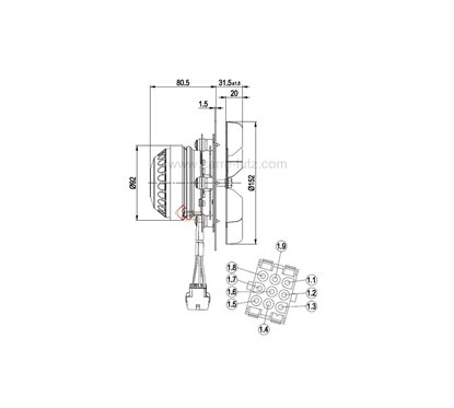 231095  Ventilateur extracteur de fumée EBM R2E150 AN91-66 de poele a pellet 216,30 €