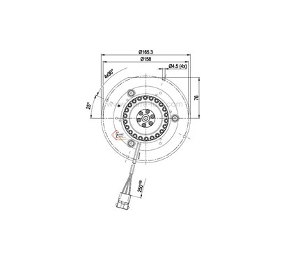 231095  Ventilateur extracteur de fumée EBM R2E150 AN91-66 de poele a pellet 216,30 €
