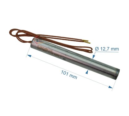 Résistance 300W diamètre 12,7 mm longueur 101 mm de poêle à pellet